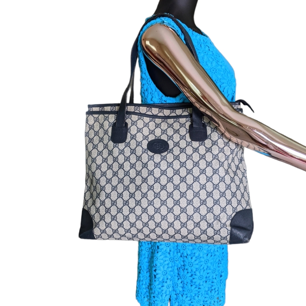 GUCCI GG MONOGRAM CANVAS WOMEN'S SHOULDER TOTE  BAG